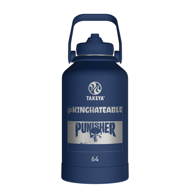 Actives Water Bottle With Straw Lid - customized