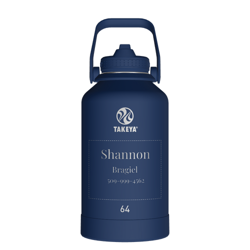 Actives Water Bottle With Straw Lid - customized