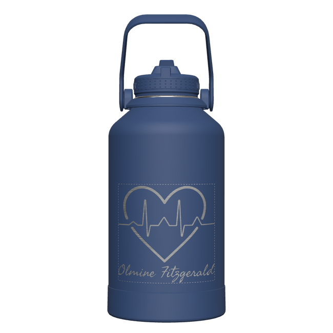Actives Water Bottle With Straw Lid - customized