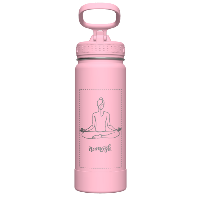 Actives Water Bottle With Straw Lid - customized