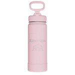 Actives Water Bottle With Straw Lid - customized
