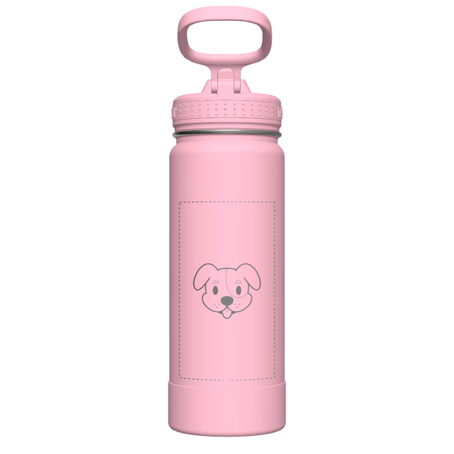 Actives Water Bottle With Straw Lid - customized