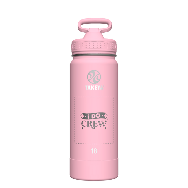 Actives Water Bottle With Straw Lid - customized