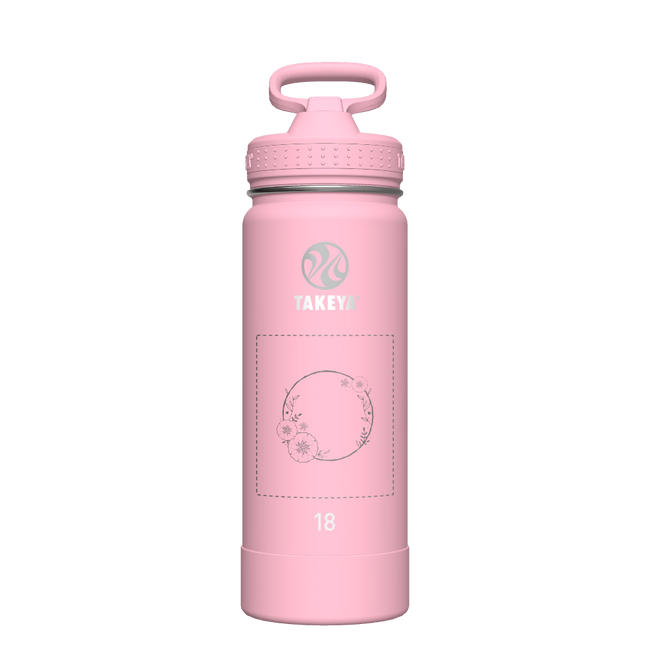 Actives Water Bottle With Straw Lid - customized