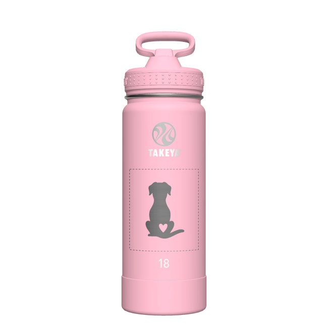 Actives Water Bottle With Straw Lid - customized