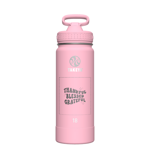 Actives Water Bottle With Straw Lid - customized