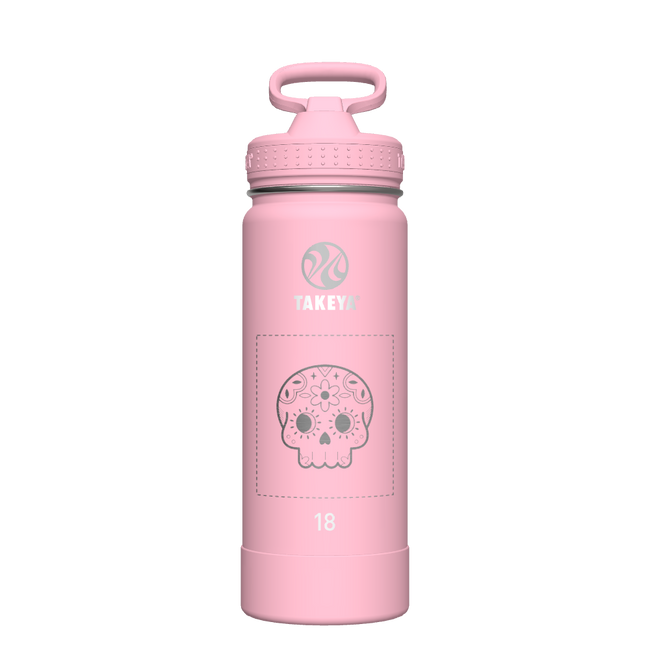 Actives Water Bottle With Straw Lid - customized