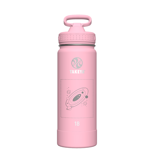 Actives Water Bottle With Straw Lid - customized