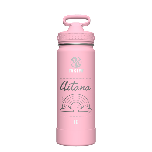 Actives Water Bottle With Straw Lid - customized