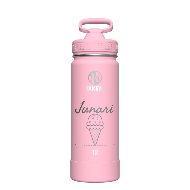Actives Water Bottle With Straw Lid - customized
