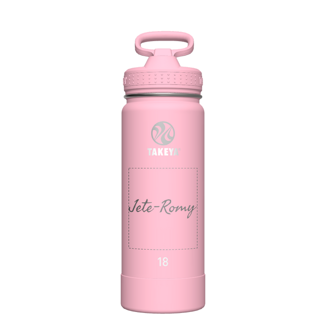 Actives Water Bottle With Straw Lid - customized