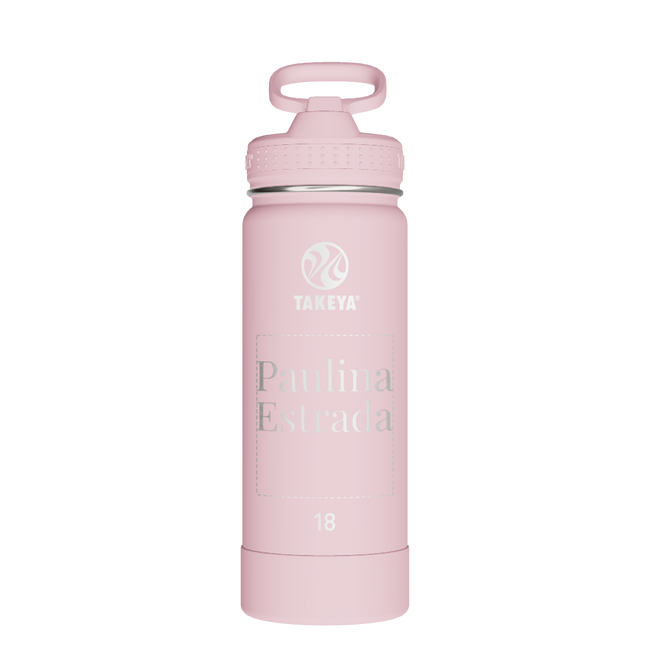 Actives Water Bottle With Straw Lid - customized