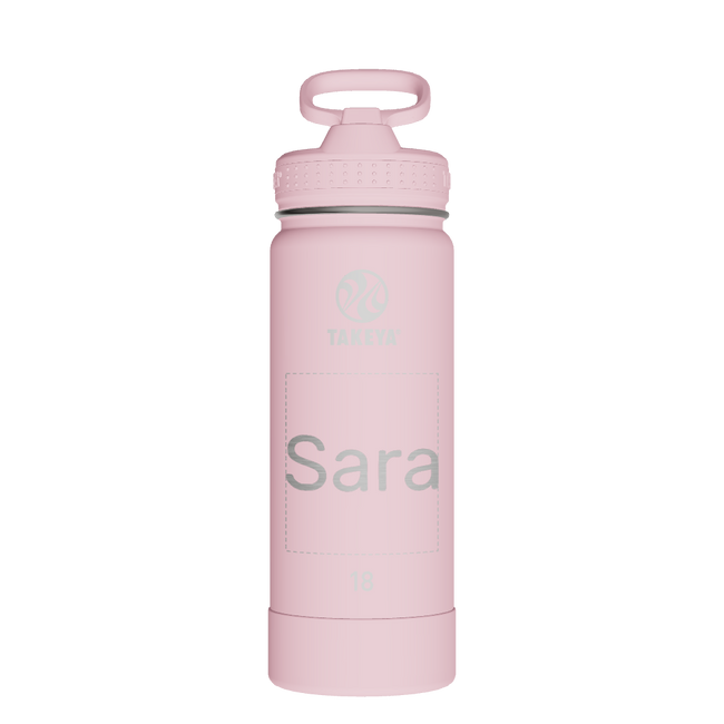 Actives Water Bottle With Straw Lid - customized