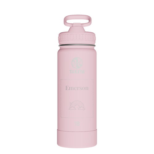 Actives Water Bottle With Straw Lid - customized