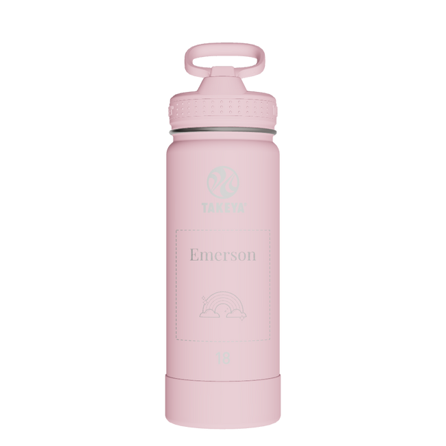 Actives Water Bottle With Straw Lid - customized