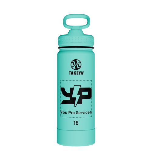 Actives Water Bottle With Straw Lid - customized