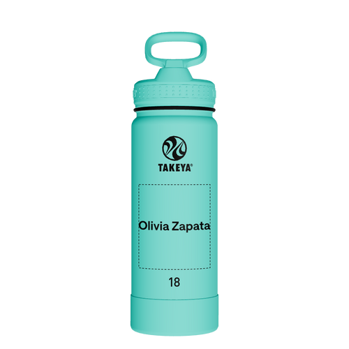 Actives Water Bottle With Straw Lid - customized
