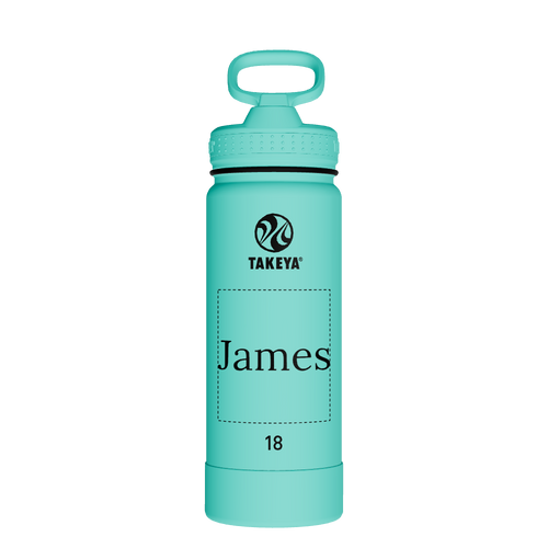 Actives Water Bottle With Straw Lid - customized
