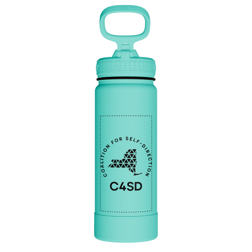 Actives Water Bottle With Straw Lid - customized