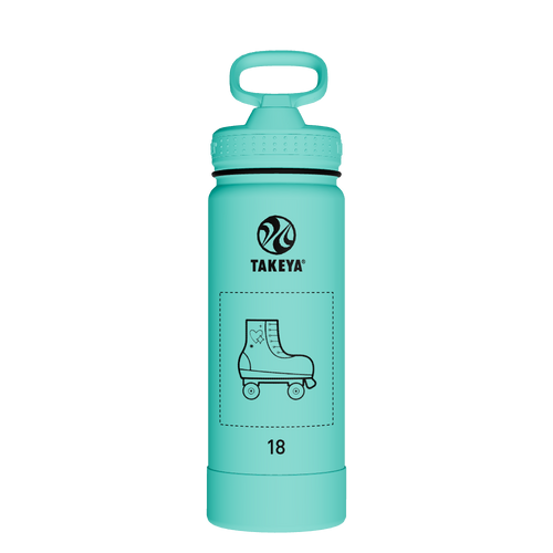 Actives Water Bottle With Straw Lid - customized