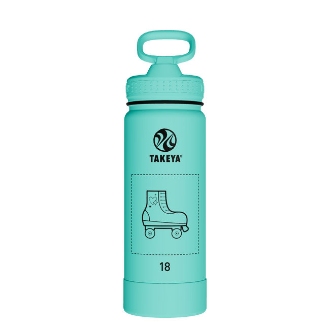 Actives Water Bottle With Straw Lid - customized