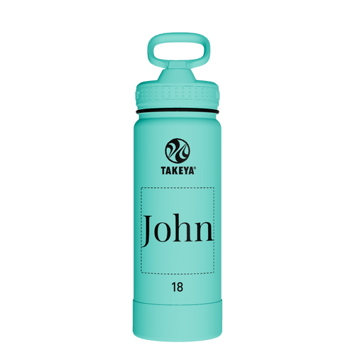 Actives Water Bottle With Straw Lid - customized