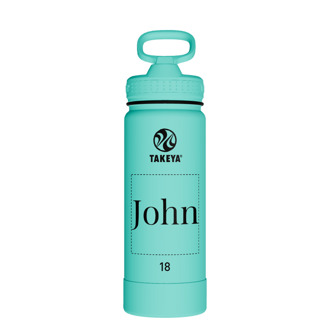 Actives Water Bottle With Straw Lid - customized