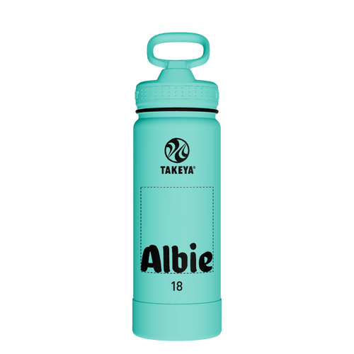 Actives Water Bottle With Straw Lid - customized