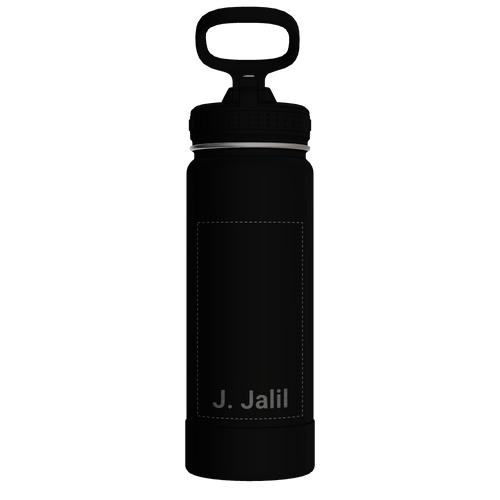 Actives Water Bottle With Straw Lid - customized