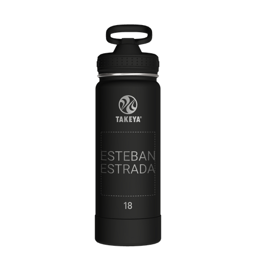 Actives Water Bottle With Straw Lid - customized