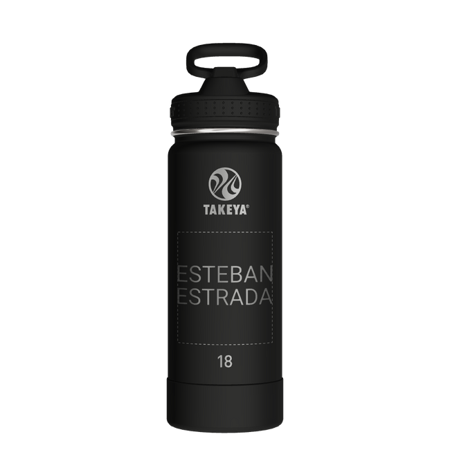 Actives Water Bottle With Straw Lid - customized