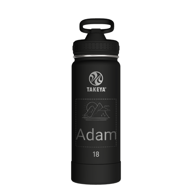 Actives Water Bottle With Straw Lid - customized