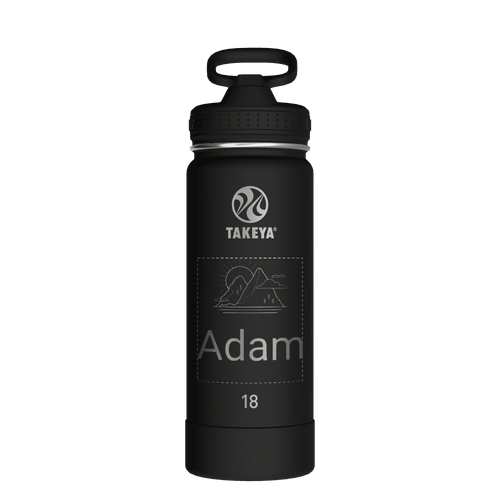 Actives Water Bottle With Straw Lid - customized