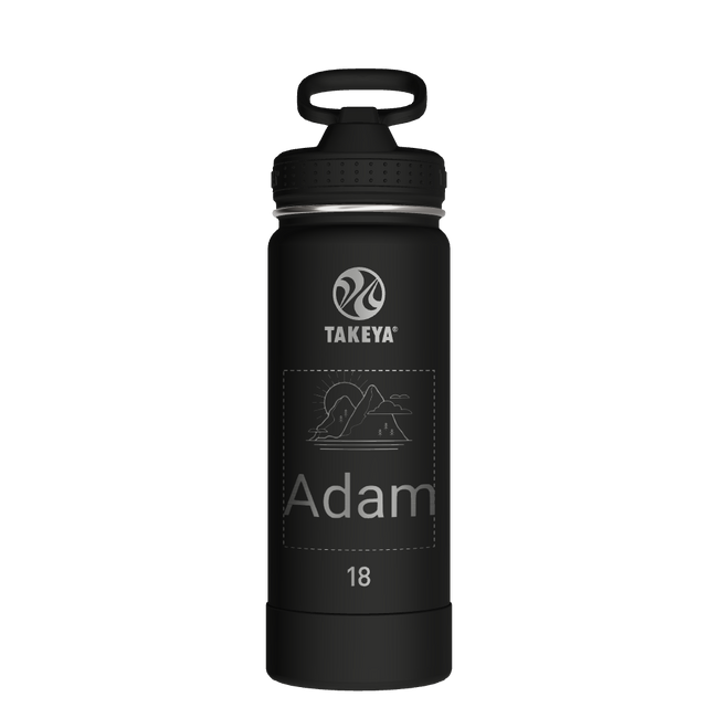 Actives Water Bottle With Straw Lid - customized