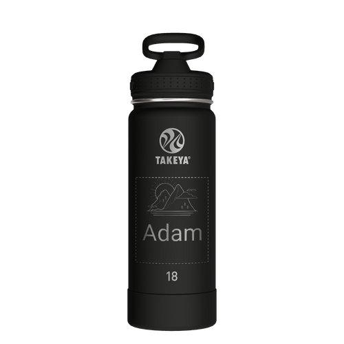 Actives Water Bottle With Straw Lid - customized