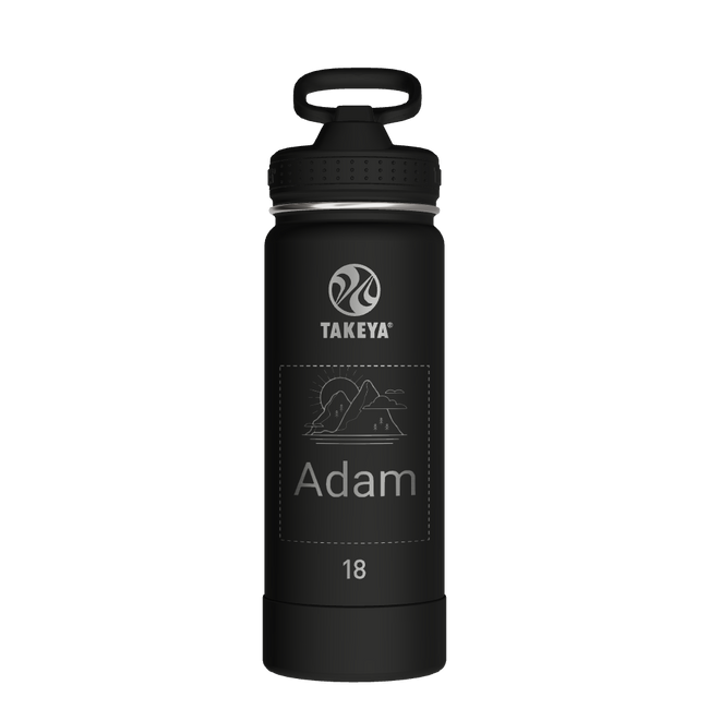 Actives Water Bottle With Straw Lid - customized