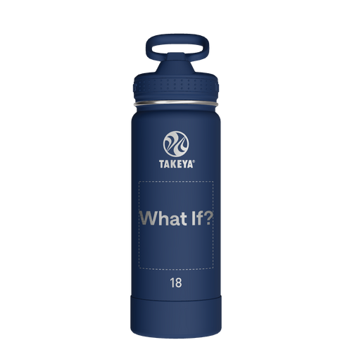 Actives Water Bottle With Straw Lid - customized