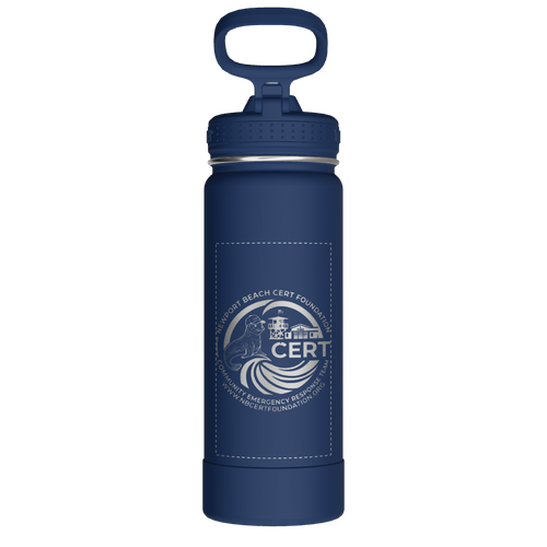 Actives Water Bottle With Straw Lid - customized