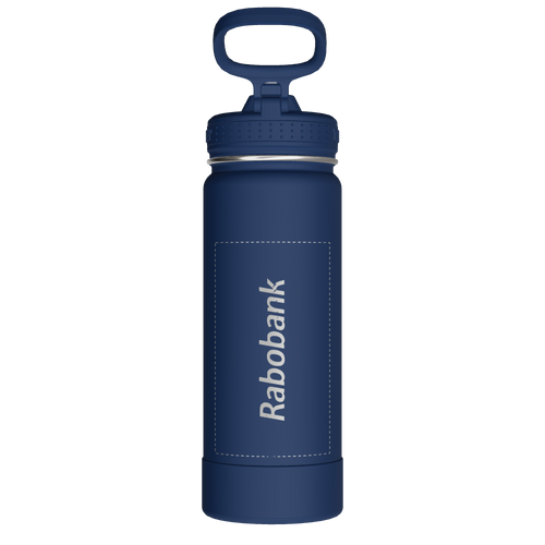 Actives Water Bottle With Straw Lid - customized