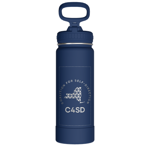 Actives Water Bottle With Straw Lid - customized