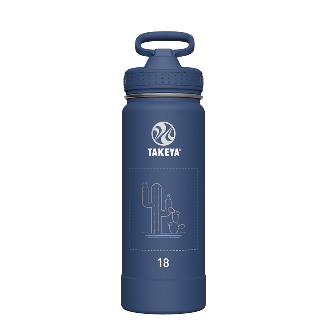 Actives Water Bottle With Straw Lid - customized