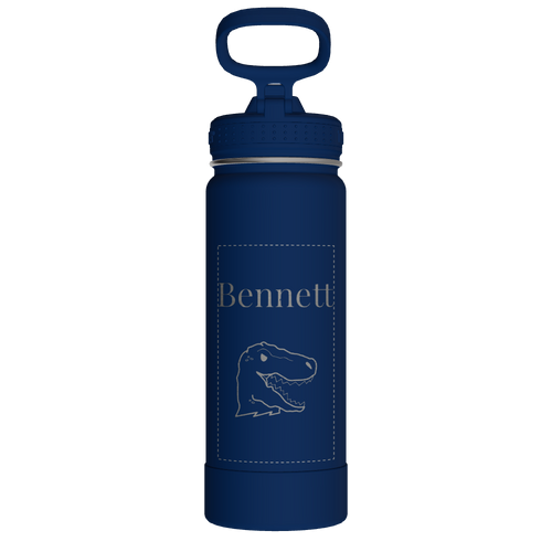 Actives Water Bottle With Straw Lid - customized