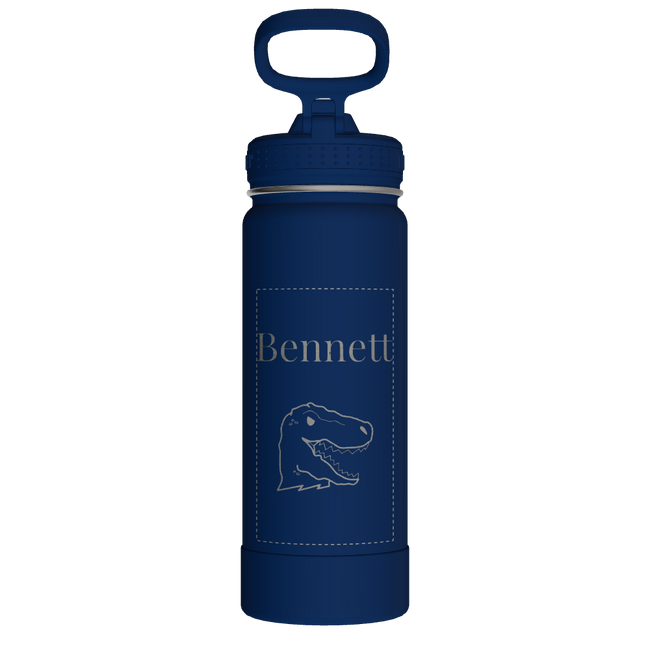 Actives Water Bottle With Straw Lid - customized
