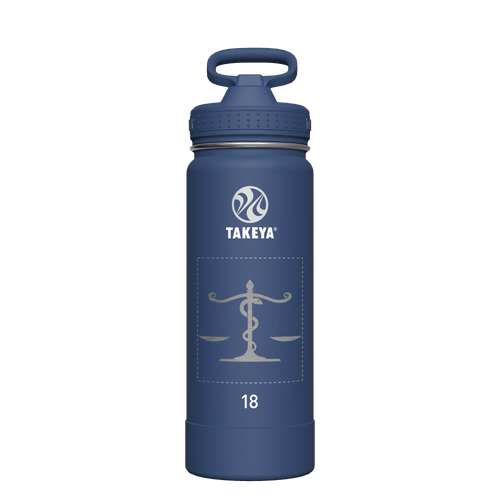 Actives Water Bottle With Straw Lid - customized