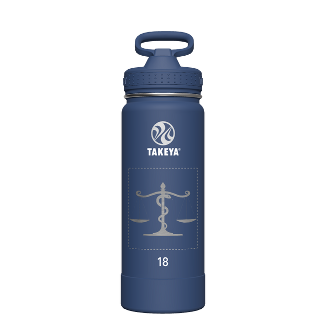 Actives Water Bottle With Straw Lid - customized