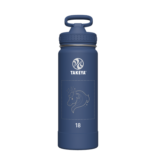 Actives Water Bottle With Straw Lid - customized