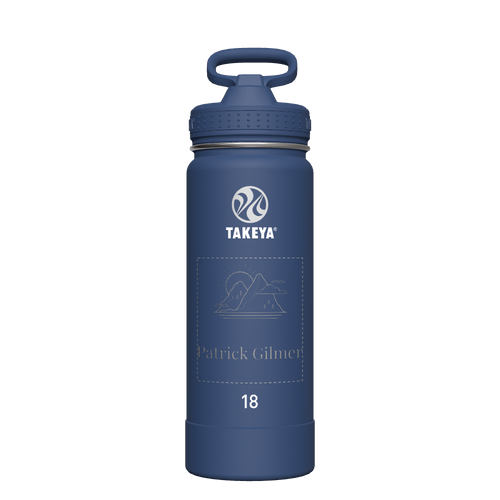 Actives Water Bottle With Straw Lid - customized