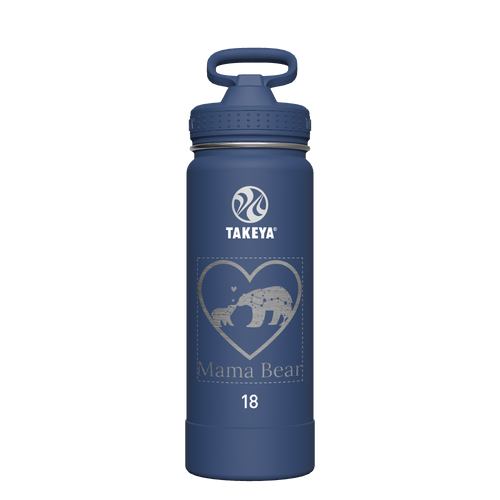 Actives Water Bottle With Straw Lid - customized