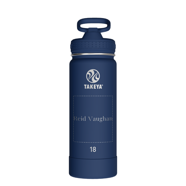 Actives Water Bottle With Straw Lid - customized