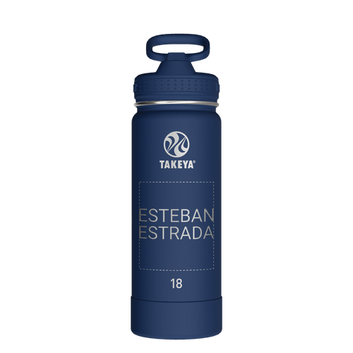 Actives Water Bottle With Straw Lid - customized